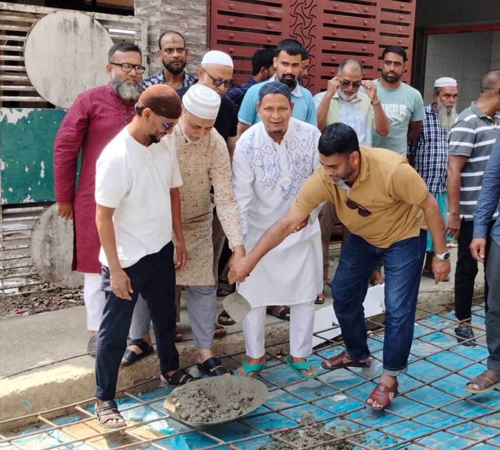 উদ্বোধন হলো সিলেট নগরীর ১৮ নং ওয়ার্ডে আরসিসি ঢালাই কাজের