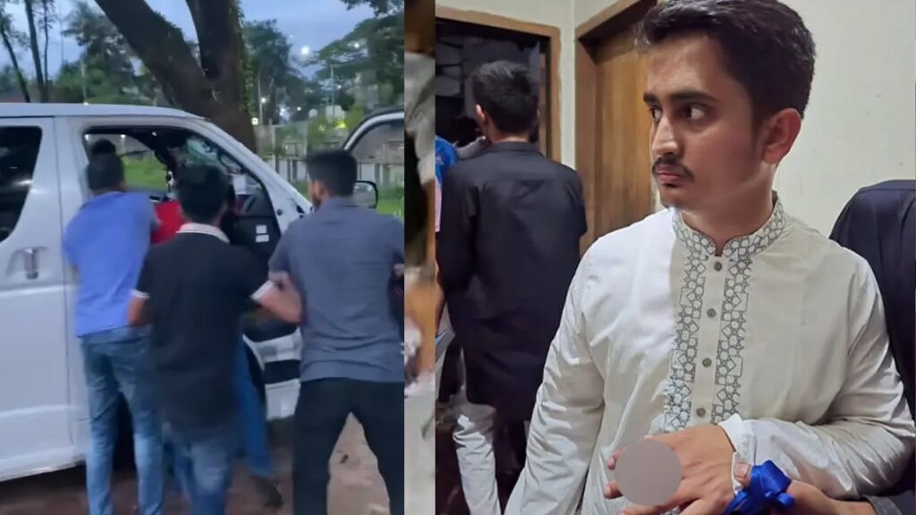 হবিগঞ্জে এনসিপি-ছাত্রদল সংঘর্ষ, পাটওয়ারী-সারজিসকে অবরুদ্ধ