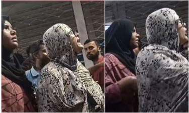 রাস্তা বন্ধ করে এনসিপির সমাবেশ, ক্ষেপে গেলেন পথচারী