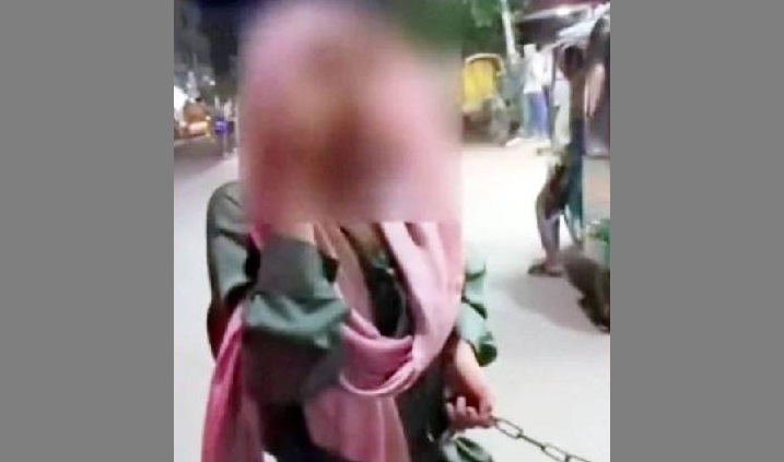 সিলেটে ‘চুরির অভিযোগে’ কিশোরীর কোমরে শিকল বেধে নির্যাতন