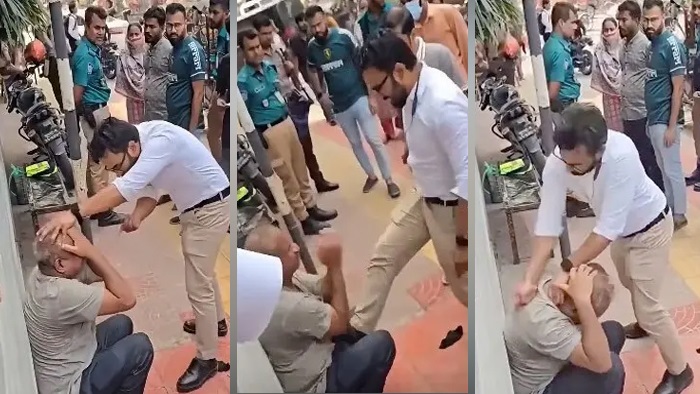 ফুটপাতে মারধরের ভিডিও ভাইরাল: সেই যুবক আটক, পুলিশ প্রত্যাহার